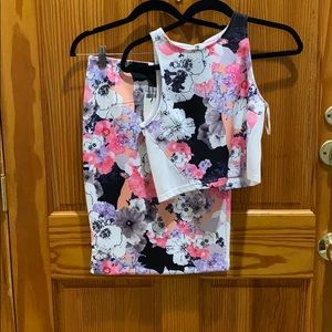 State Of Being Crop top with matching skirt